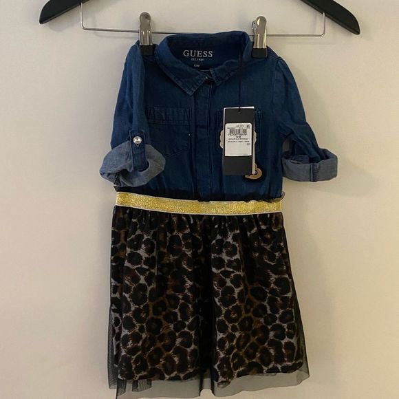 🆕 GUESS Baby Denim Dress & Bloomers Set - Picture 3 of 15